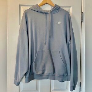 ALO Yoga Hoodie Sweatshirt-Color; Gray